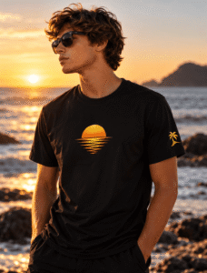 Camiseta MandalaÔm Sunset Off-White
