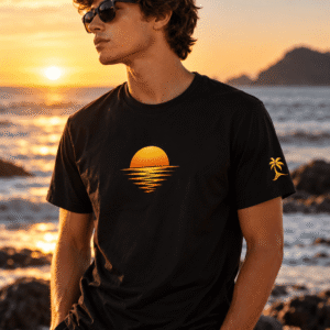 Camiseta MandalaÔm Sunset Off-White